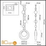 Подвесной светильник Odeon Light SATURN new 5443/1 - Фото 1