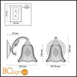 Бра Odeon Light Savona 2946/1W - Схема