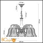 Люстра Odeon Light Savona 2946/5 - Схема