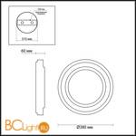 Потолочный светильник Odeon Light Selena 4627/48CL - Схема