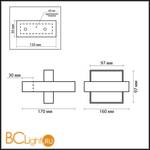 Настенный светильник Odeon Light Selve 2029/1W - Схема