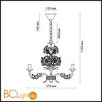 Люстра Odeon Light Serena 2251/3 - Схема