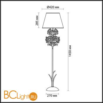 Торшер Odeon Light Serena 2251/1F - Схема