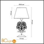 Настольная лампа Odeon Light Serena 2251/1T - Схема