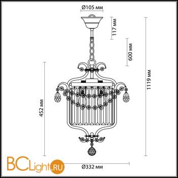 Подвесной светильник Odeon Light Sharm 4686/3 - Схема