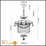 Подвесной светильник Odeon Light Sharm 4686/3 - Схема
