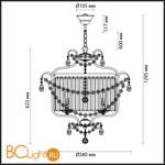 Подвесной светильник Odeon Light Sharm 4686/5 - Схема