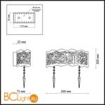 Настенный светильник Odeon Light Sinti 2243/2W - Схема