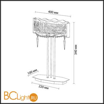 Настольная лампа Odeon Light Sinti 2243/2T - Схема