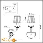 Бра Odeon Light Sintia 4184/1W - Схема