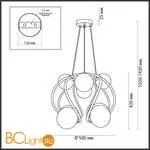 Люстра Odeon Light Slota 4808/8 - Фото 1