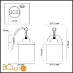Бра Odeon Light Smily 4652/1WC - Схема