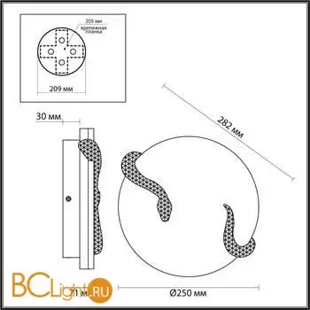 Настенный светильник Odeon Light SNAKE 7033/10WL - Фото 0