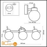 Cпот (точечный светильник) Odeon Light Sofit 2071/3W - Схема