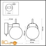 Cпот (точечный светильник) Odeon Light Sofit 2071/1W - Схема