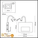 Настенный светильник Odeon Light Sonia 4242/3WL - Фото 1