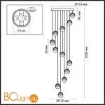 Люстра Odeon Light SONO 5100/60L - Фото 0