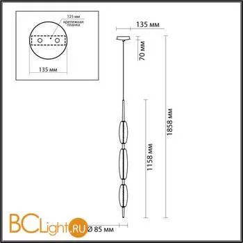 Подвесной светильник Odeon Light Spindle 4792/28L - Фото 2
