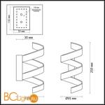 Настенный светильник Odeon Light Spira 3832/9WL - Схема