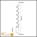 Напольный светильник Odeon Light Spira 3832/30FL - Схема