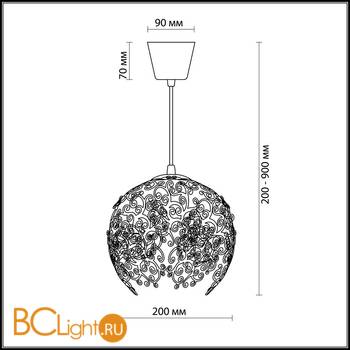 Подвесной светильник Odeon Light Spuma 2891/1A - Схема