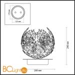 Настольная лампа Odeon Light Spuma 2891/1T - Схема
