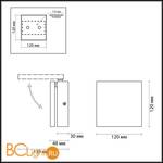 Настенный светильник Odeon Light Squadro 3859/10WG - Схема