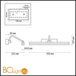 Подсветка для картин Odeon Light Stark 4180/7WL - Схема