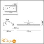 Подсветка для картин Odeon Light Stark 4180/9WL - Схема