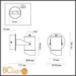 Уличный настенный светильник Odeon Light STIMA new 6647/10WL3 - Фото 0