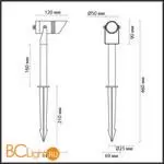 Садово-парковый фонарь Odeon Light STIMA 6648/6GL - Фото 0