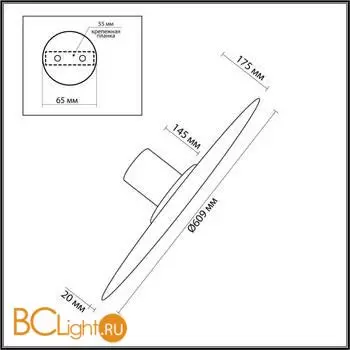 Настенный светильник Odeon Light STOFLAKE 5078/55L - Фото 0