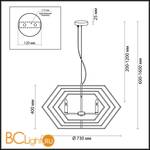 Люстра Odeon Light Stolla 4663/4 - Схема