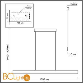 Подвесной светильник Odeon Light Stravi 3810/49L - Схема