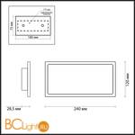 Потолочный светильник Odeon Light Super Slim 3870/15CL - Схема