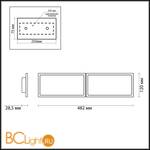 Потолочный светильник Odeon Light Super Slim 3870/30CL - Схема