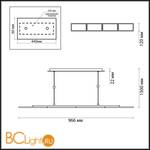Подвесной светильник Odeon Light Super Slim 3870/60L - Схема