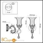 Бра Odeon Light Takala 2801/1W - Схема