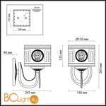 Бра Odeon Light Talia 3268/1W - Схема