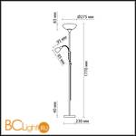 Торшер Odeon Light Talo 2462/1F - Схема