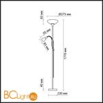 Торшер Odeon Light Talo 2463/1F - Схема