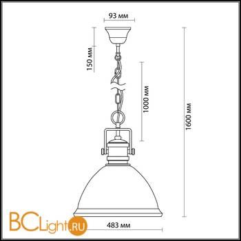 Подвесной светильник Odeon Light Talva 2900/1A - Схема