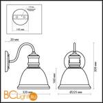 Бра Odeon Light Talva 2900/1W - Схема