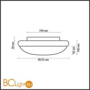Настенно-потолочный светильник Odeon Light Tambi 2402/1C - Схема