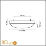 Настенно-потолочный светильник Odeon Light Tambi 2402/1C - Схема