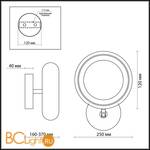 Настенный светильник Odeon Light Taron 2869/12W - Схема