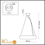 Подвесной светильник Odeon Light Taron 2869/28L - Схема