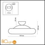 Потолочный светильник Odeon Light Taron 2869/28LC - Схема