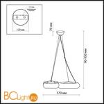 Подвесной светильник Odeon Light Taron 2869/42L - Схема