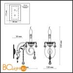 Бра Odeon Light Taviano 2923/1W - Схема